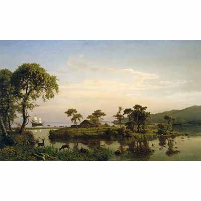 Albert Bierstadt Gosnold at Cuttyhunk