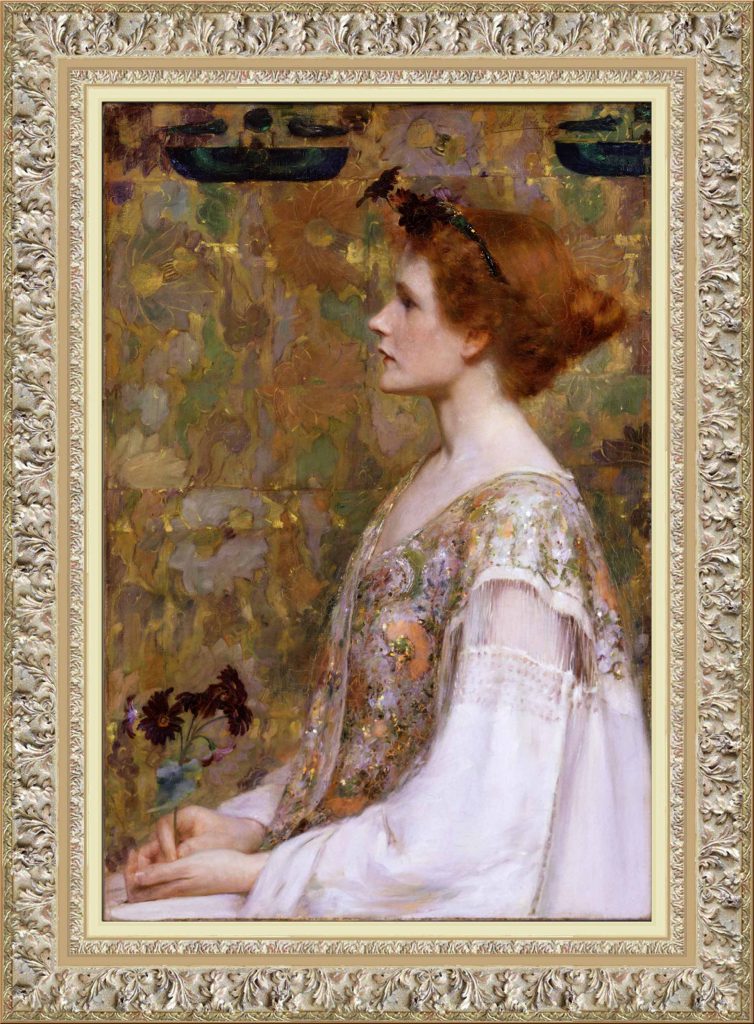 Albert Herter Woman with Red Hair