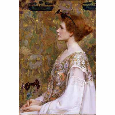 Albert Herter Woman with Red Hair