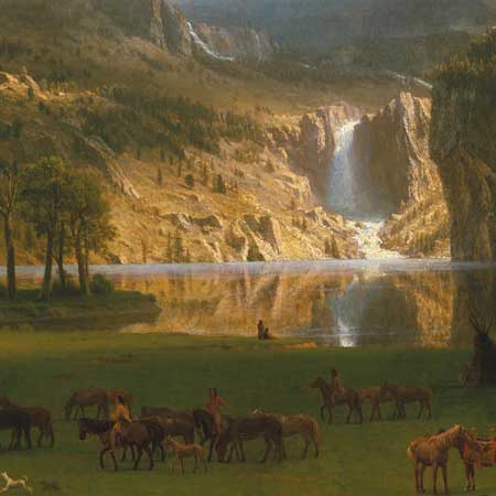 Albert Bierstadt The Rocky Mountains, Lander's Peak