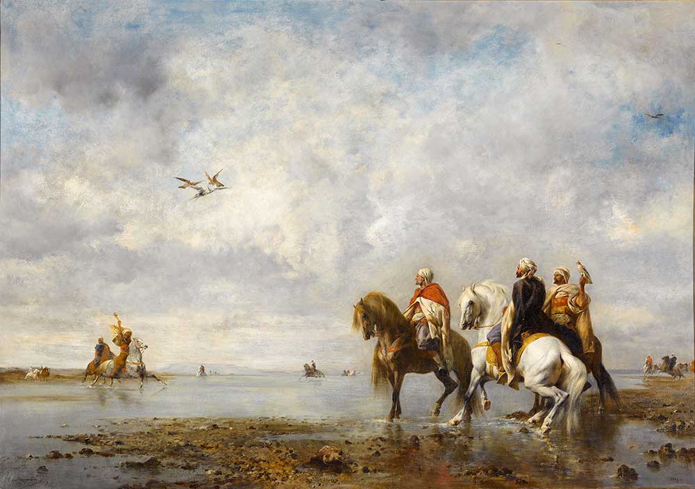 Falcon Hunt in Sahara