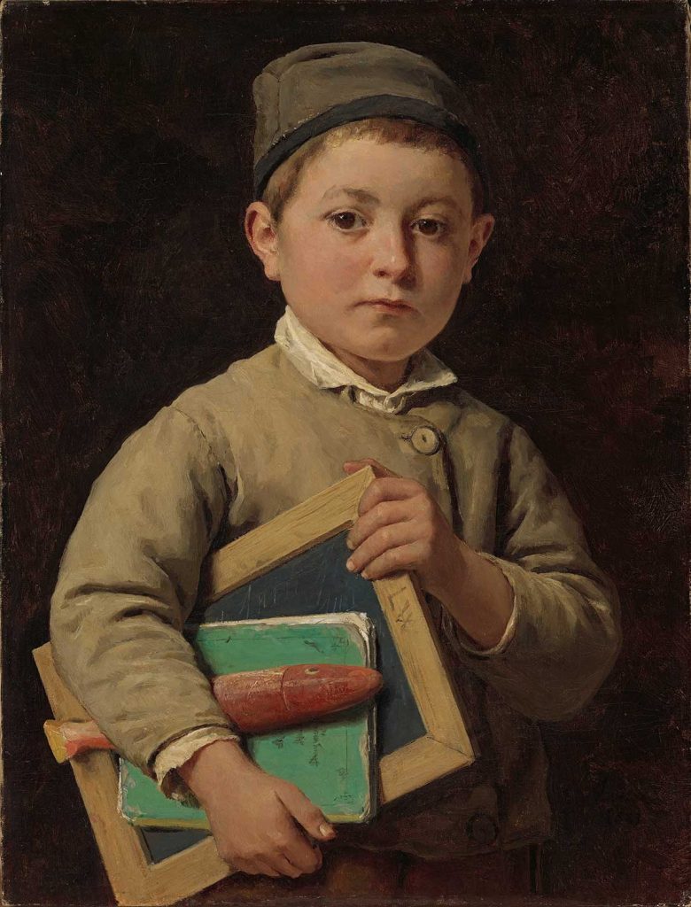 Schoolboy by Albert Anker