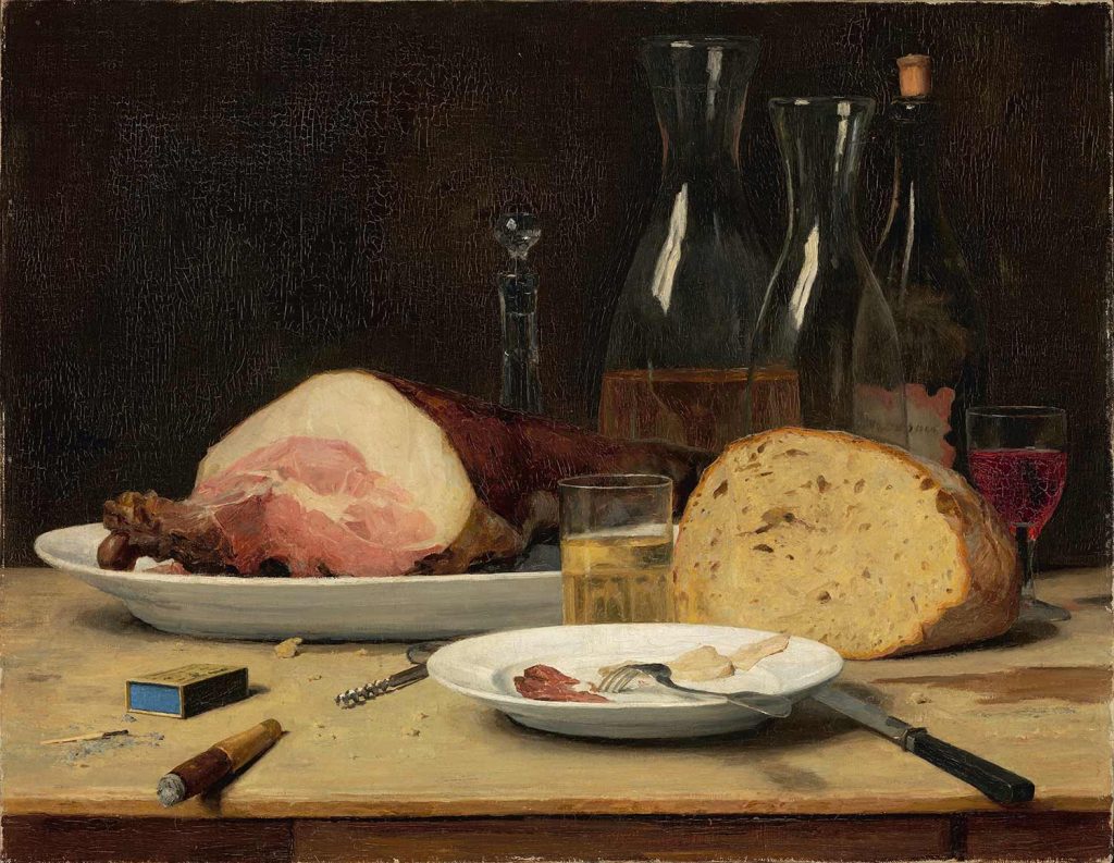 Still Life Excess by Albert Anker