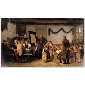 The School Exam by Albert Anker