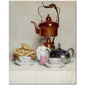 Tea Service by Albert Anker