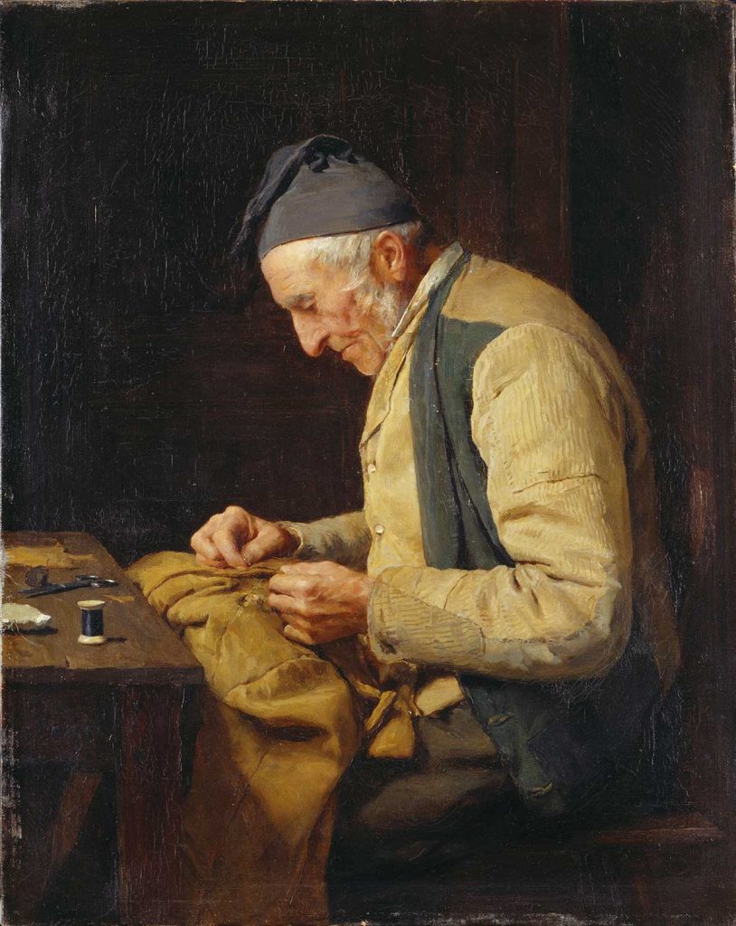 The Village Tailor by Albert Anker