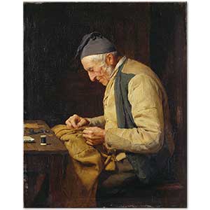 The Village Tailor by Albert Anker