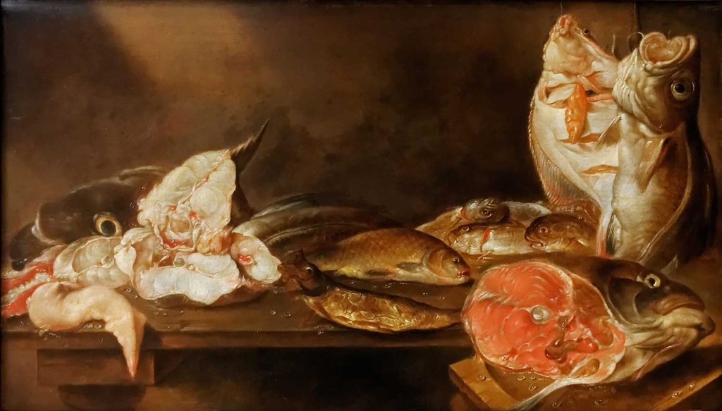 Still Life with Fish by Alexander Adriaenssen