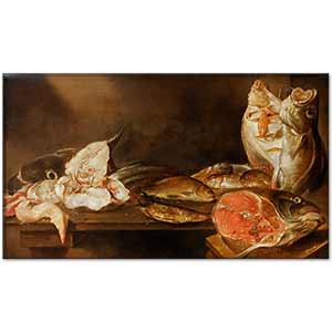 Still Life with Fish by Alexander Adriaenssen