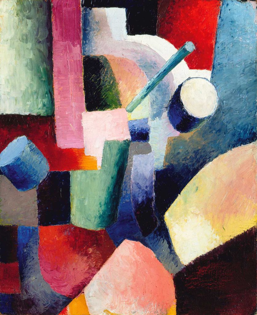 Colored Composition Of Forms by August Macke