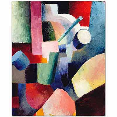 Colored Composition Of Forms by August Macke