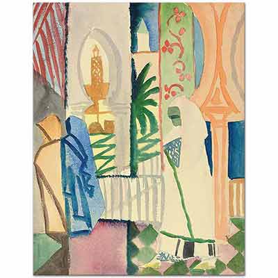 In The Temple Hall by August Macke