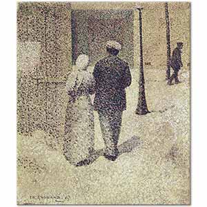 Couple in the Street by Charles Angrand