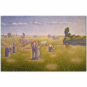 The Harvesters by Charles Angrand