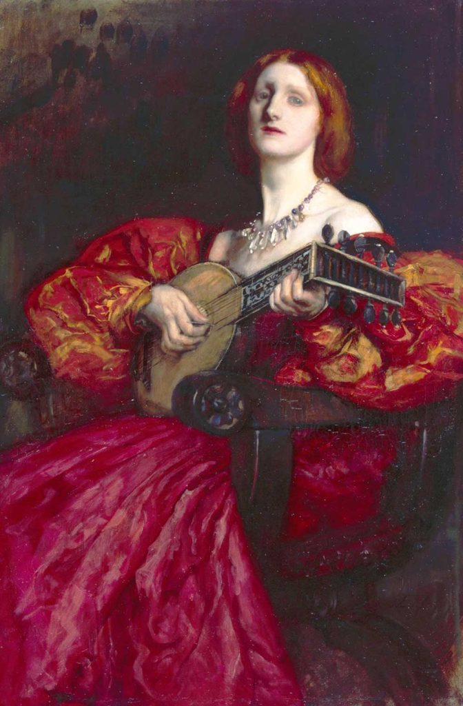 A Lute Player by Edwin Austin Abbey