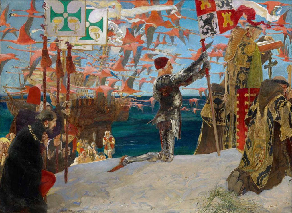 Columbus in the New World by Edwin Austin Abbey