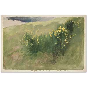 Landscape with Wildflowers by Edwin Austin Abbey