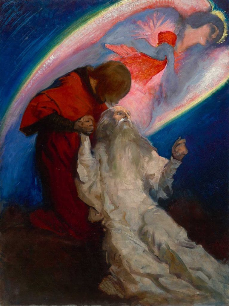 Study for Amfortas Released by Galahad by Edwin Austin Abbey