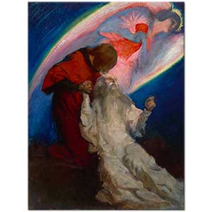 Study for Amfortas Released by Galahad by Edwin Austin Abbey