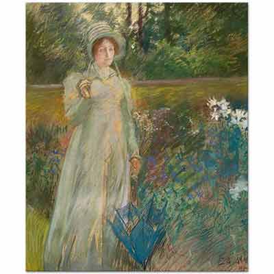 Woman in the Garden by Edwin Austin Abbey