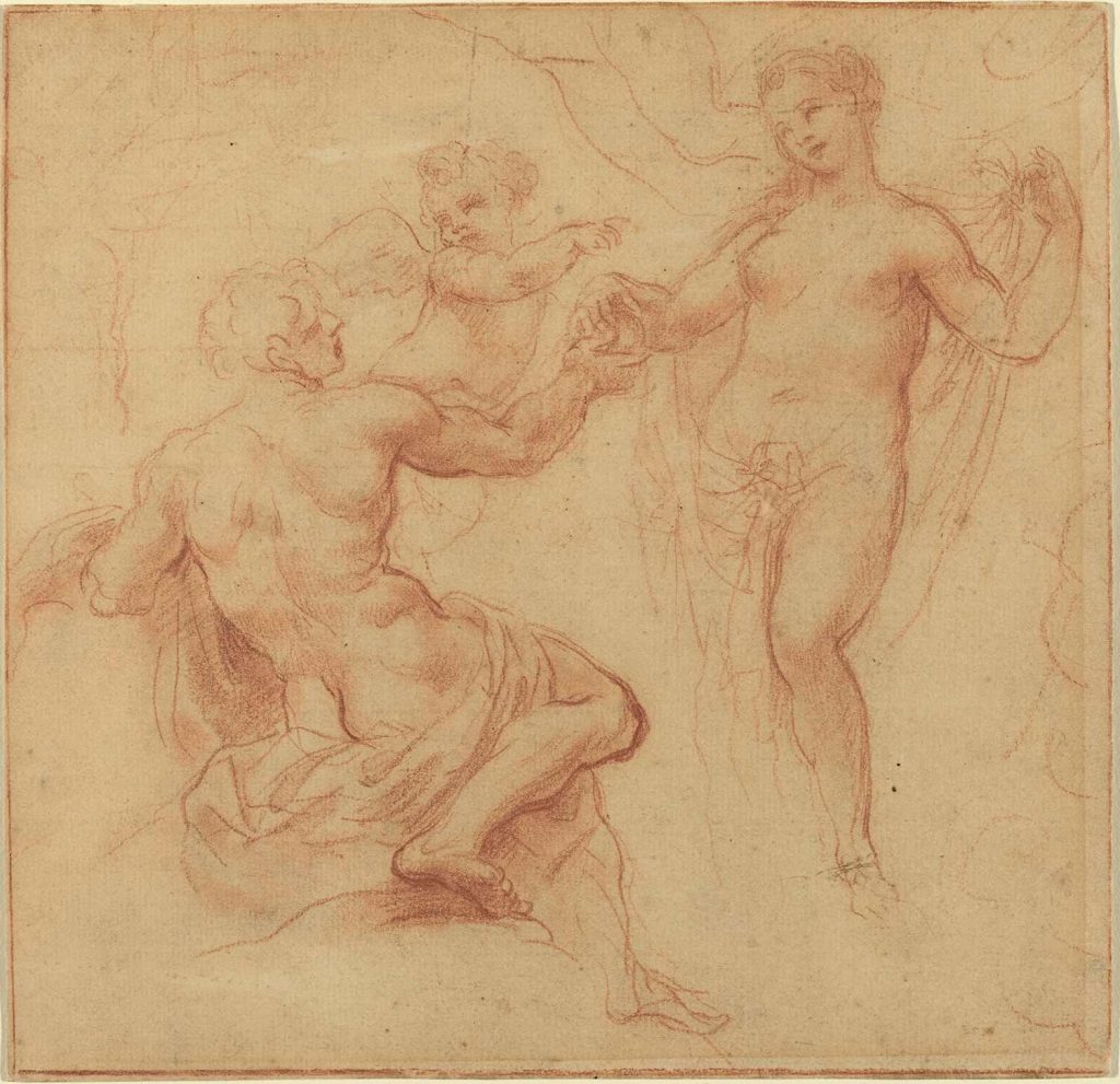 Paris Awarding the Apple to Venus by Francisco Albani