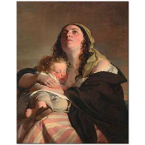 The Widow by Friedrich von Amerling