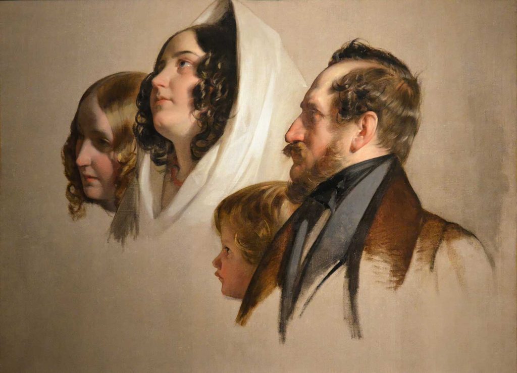 Portrait Studies by Friedrich von Amerling