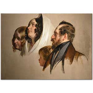 Portrait Studies by Friedrich von Amerling