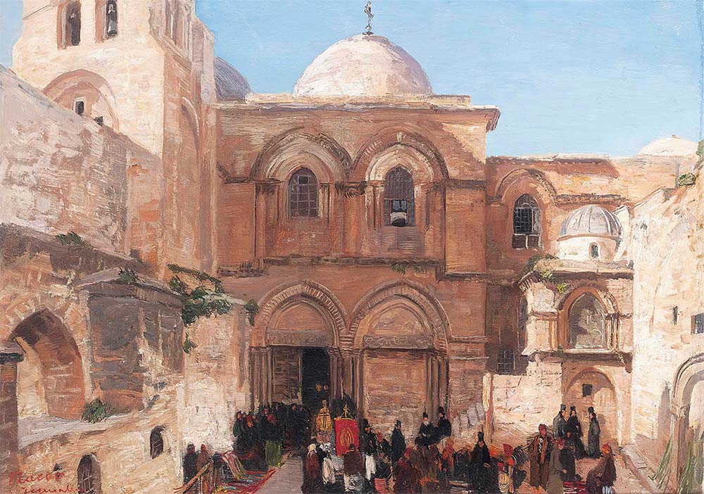 The Holy Sepulchre Jerusalem by Georg Macco