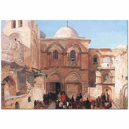 The Holy Sepulchre Jerusalem by Georg Macco