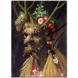 Four Seasons in one Head by Giuseppe Arcimboldo