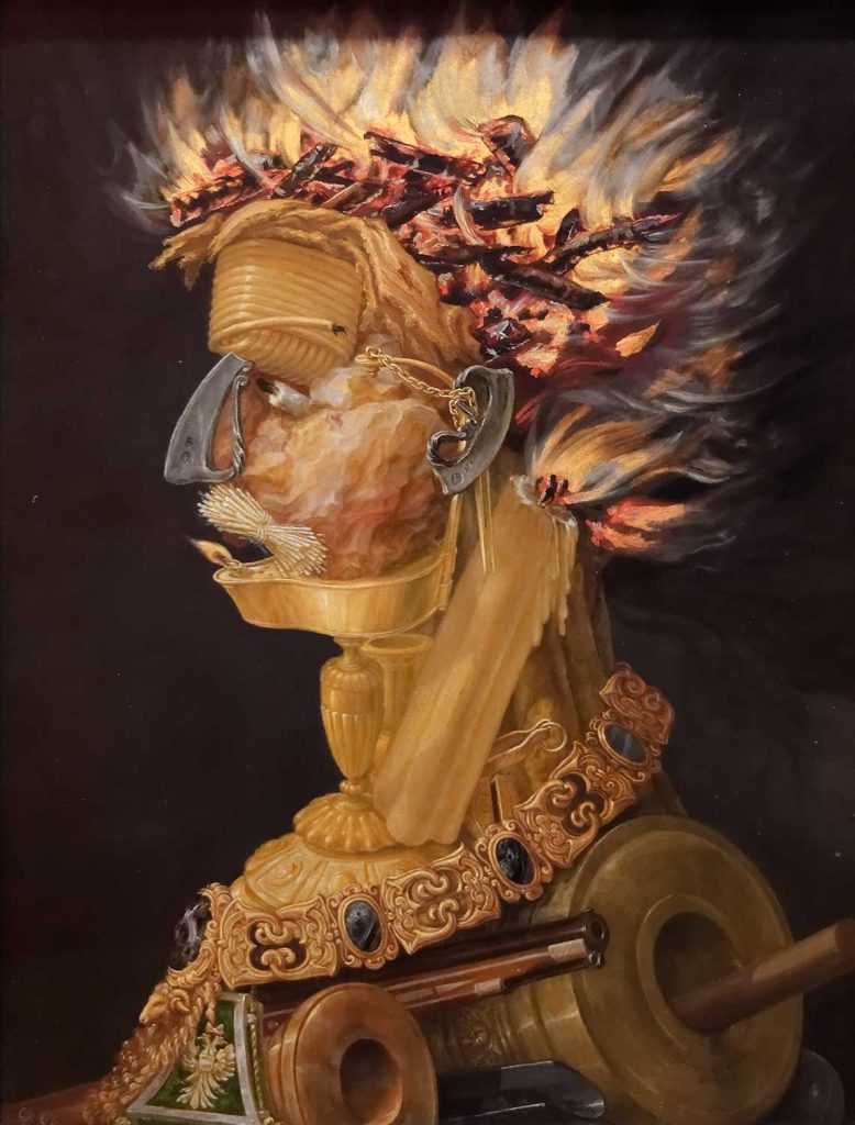 The Fire by Giuseppe Arcimboldo