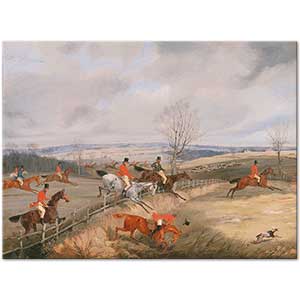 Hunting Scene by Henry Thomas Alken