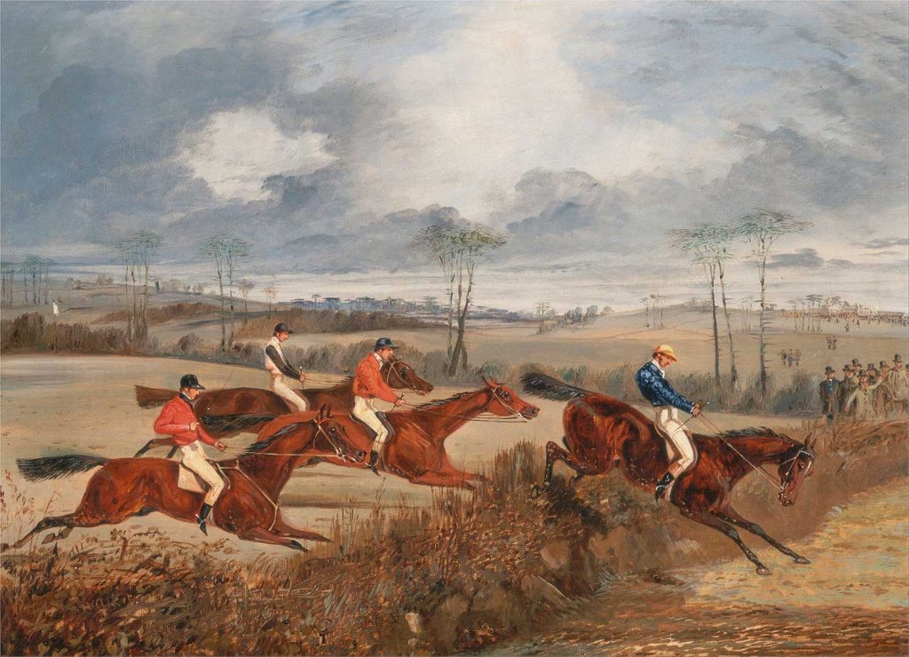 Taking a Hedge by Henry Thomas Alken