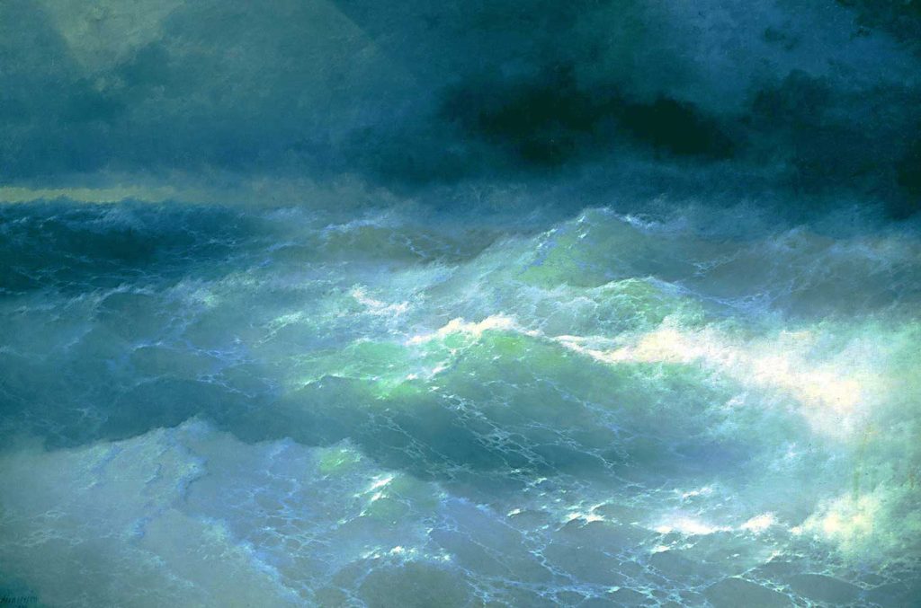 Among the Waves by Ivan Aivazovsky