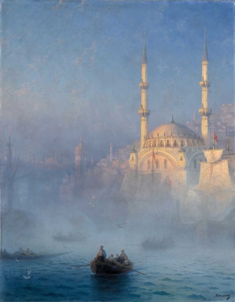 Boats in Constantinople by Ivan Aivazovsky