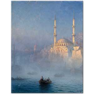 Boats in Constantinople by Ivan Aivazovsky