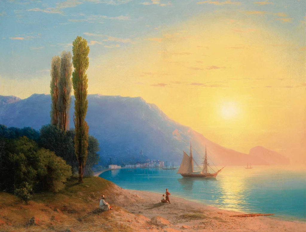 Sunset over Yalta by Ivan Aivazovsky