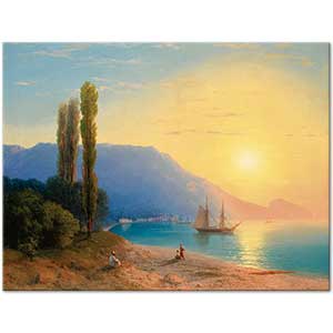 Sunset over Yalta by Ivan Aivazovsky