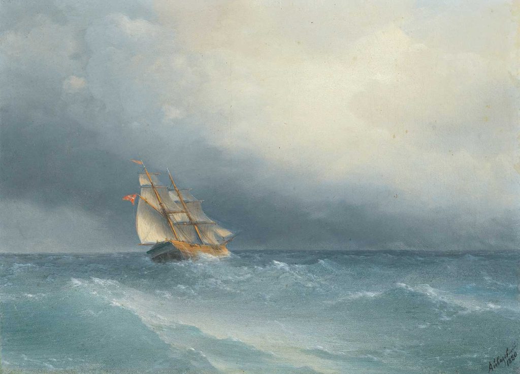 The Lifting Storm by Ivan Aivazovsky
