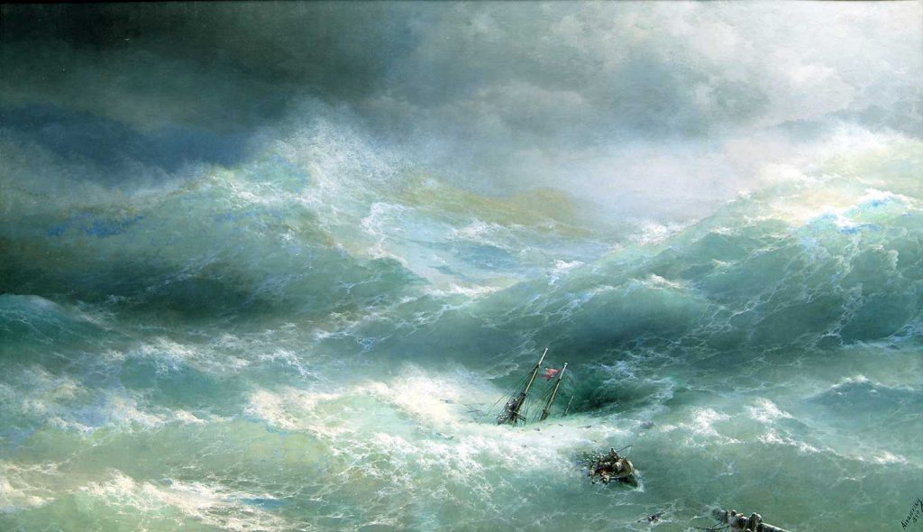 The Shipwreck at the Tempest by Ivan Aivazovsky