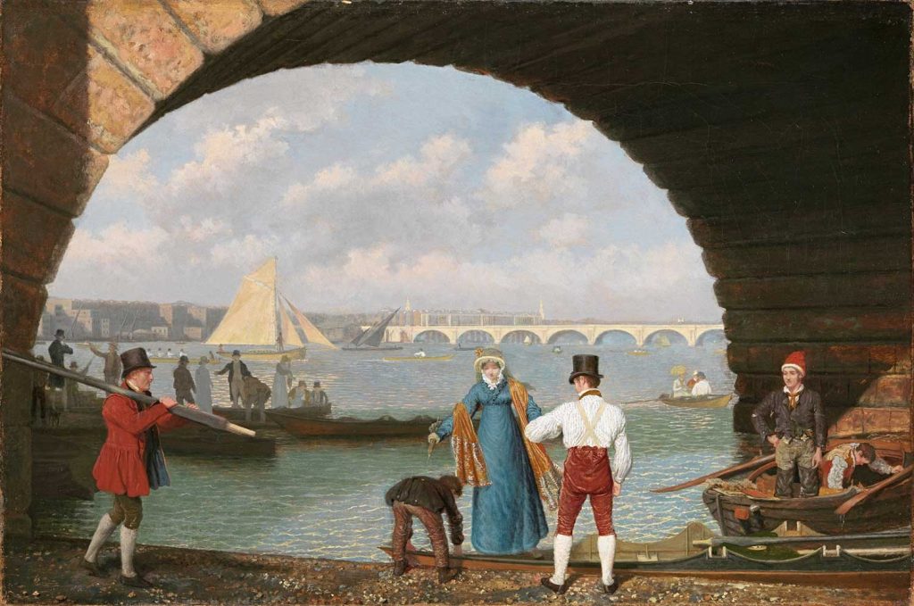Landing at Westminister Bridge by Jacques Laurent Agasse
