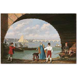 Landing at Westminister Bridge by Jacques Laurent Agasse