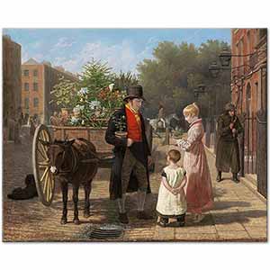 The Flower Seller by Jacques Laurent Agasse