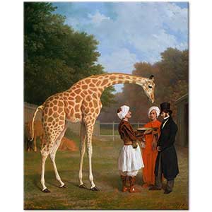 The Nubian Giraffe by Jacques Laurent Agasse