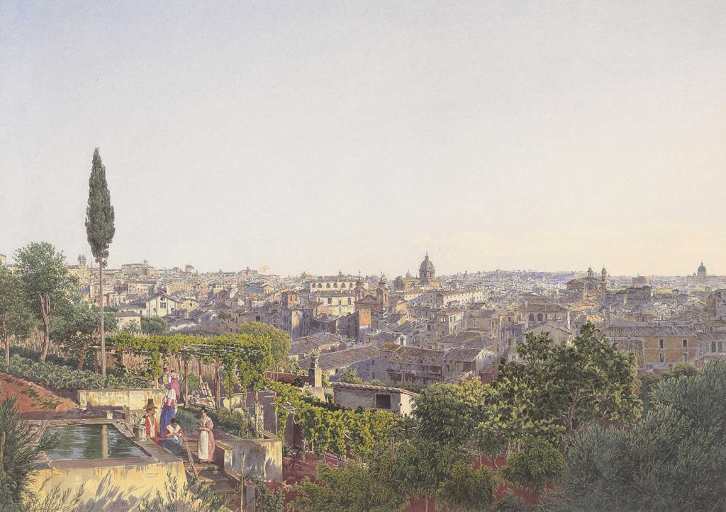 View of Rome by Jakob Alt