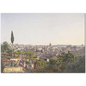 View of Rome by Jakob Alt