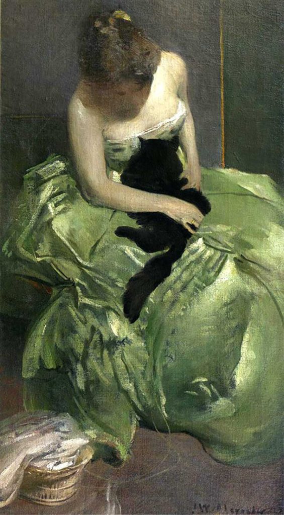 Green Dress by John White Alexander