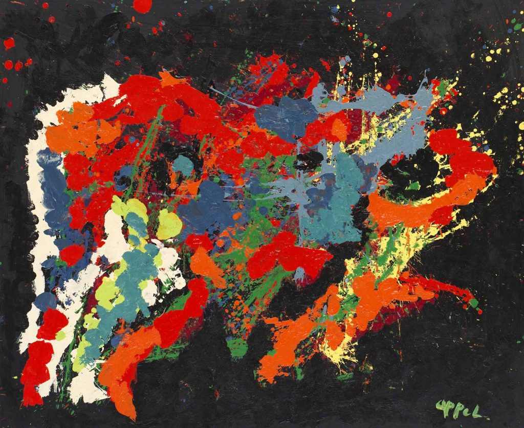 Abstract Red by Karel Appel