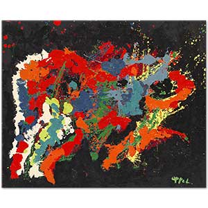 Abstract Red by Karel Appel